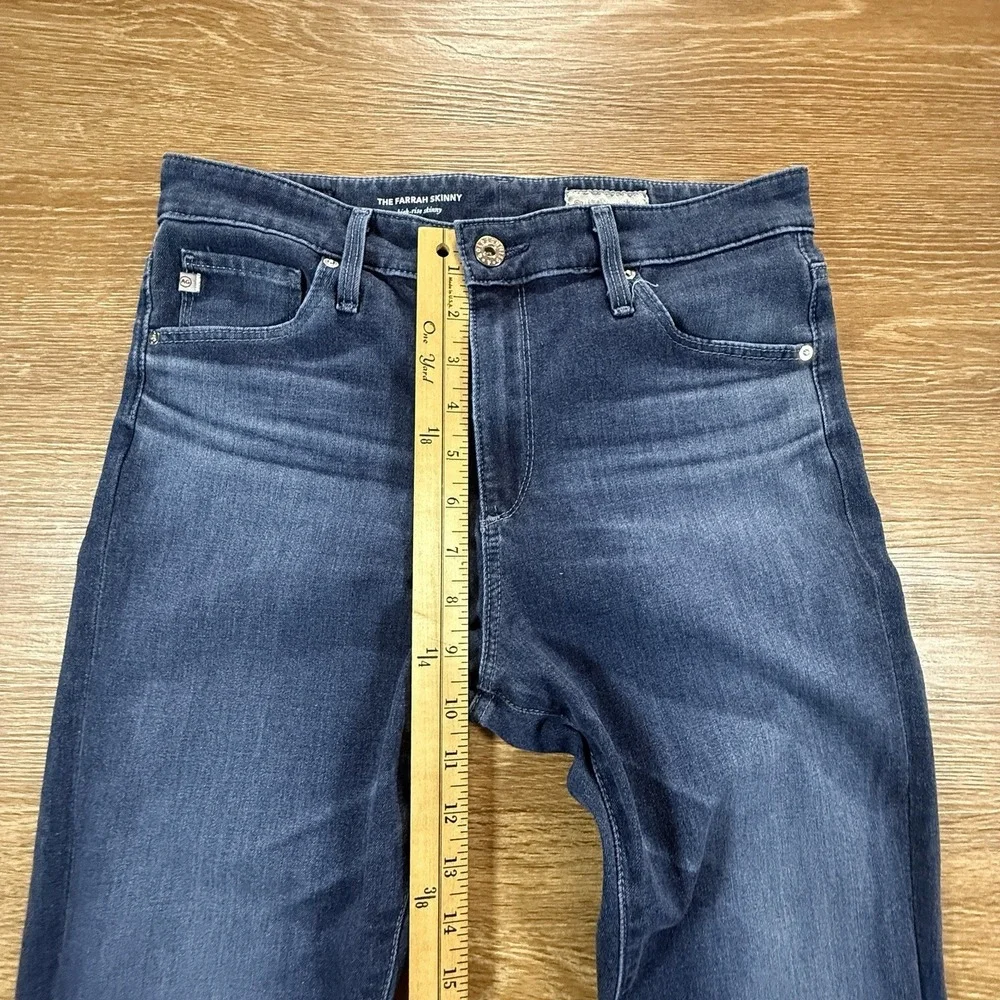 AG Adriano Goldschmied Farrah Skinny Women's Jeans 28R Blue High Rise Designer